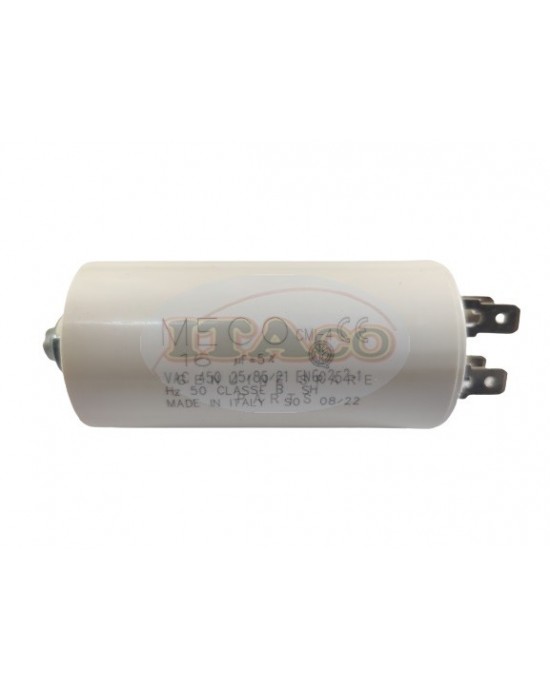 Made in Italy Motor Electrolytic Comar Condenser Capacitor 16 UF - 15.3UF ~ 16UF ~ 16.8UF 450V Vac