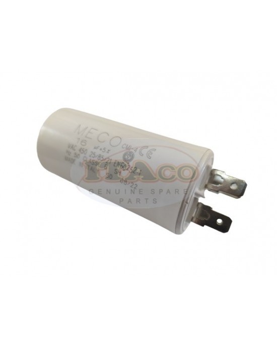 Made in Italy Motor Electrolytic Comar Condenser Capacitor 16 UF - 15.3UF ~ 16UF ~ 16.8UF 450V Vac