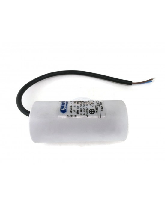 Made in Italy Motor Electrolytic Comar Condenser 35uF Capacitor Wire Type MK35uF 33.25UF ~ 36.75UF 34uF 36uF 450V Vac