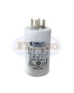 Made in Italy Motor Electrolytic Comar Condenser Capacitor MK 15UF - 14.25 UF - 15 UF ~ 15.75 UF 450V 450Vac