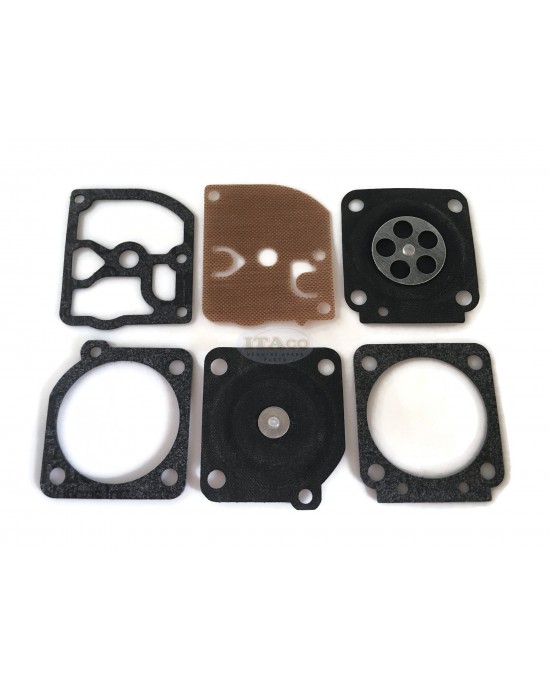 Diaphragm Carburetor Repair Kit Husqvarna 40 45 55 51 Saw 240 245 GND-33 RB-45 Zama C1Q-EL USA 18196 Diaphragm Carburetor Repair Kit Husqvarna 40 45 55 51 Saw 240 245 GND-33 RB-45 Zama C1Q-EL USA 18196