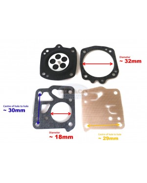 Carburetor Carb Diaphram Rebuild Kit For STIHL 041 051 TS08 090 TF350 TS760 Jonsered K1200 830 930 670 2094 450 525 Chainsaw