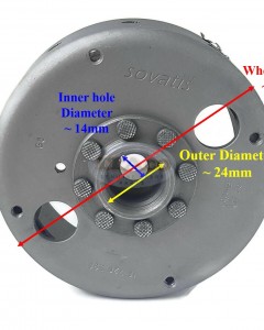 Original OEM Genuine Hidria AET Sovatis brand Riveted Flywheel 070 16 720 696 1106 400 1206 1106-400-1202 1106 400 0710 Made in Europe Chainsaw Motor Engine