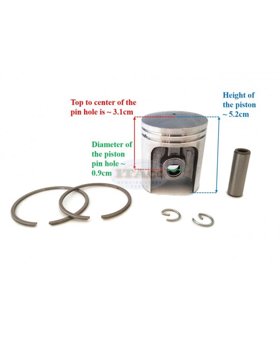 Piston Assy Kit 1110-030-2002 for STIHL Chainsaw 041 Ring Set, Pin, Clip 041 FB G AV bore 44MM Motor Engine Piston Assy Kit 1110-030-2002 for STIHL Chainsaw 041 Ring Set, Pin, Clip 041 FB G AV bore 44MM Motor Engine