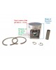 Piston Assy Kit 1110-030-2002 for STIHL Chainsaw 041 Ring Set, Pin, Clip 041 FB G AV bore 44MM Motor Engine