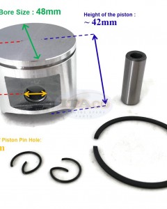 Piston Kit Assy Ring Set  503 69 13-71 503 69 13-03 For Husqvarna 365 XP Jonsered 2065 2165 48mm Chainsaw Motor Engine