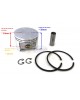 Piston Assy Ring Set with Pin Circlip 1119 030 2005 STIHL MS381 MS382 Chainsaw 52MM Bore Engine