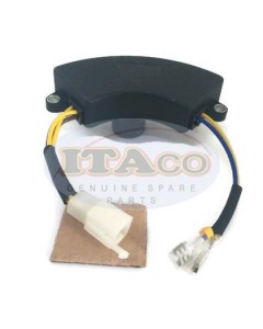 AVR Automatic Voltage Regulator for Engine Generator 2kw 2.2kw 2.5kw 2.8kw 3kw Halfmoon Style Black
