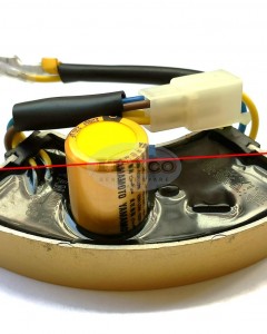 AVR Automatic Voltage Regulator for Engine Generator 2kw 2.2kw 2.5kw 2.8kw 3kw Halfmoon Style Black