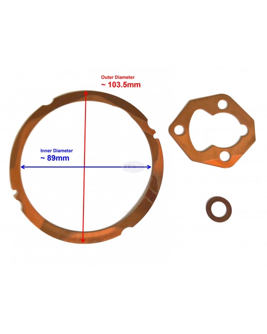 Overhaul Gasket Head Gasket Kit Set Compatible for Yanmar Diesel 188F 188FA 186FA L100 10HP Engine & Generator