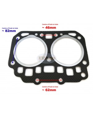 Cylinder Head Gasket 14951-03310 CM5 replaces Kubota ER1200 ER1400 -NB Diesel Motor Engine 18KVA 2 Cylinder