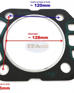 Cylinder Head Gasket replaces Kubota Vikyno Diesel ER2200 ER220 KND2200 EV2400 24hp Water Cooled 4 cycle Engine