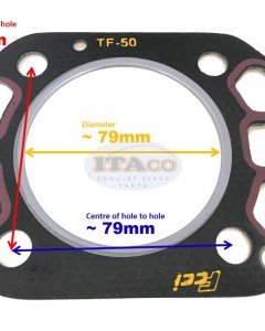 Cylinder Head Gasket 105090-01331 for Yanmar TF50 TF 50 Cylinder Water Cooled Diesel Engine