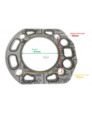 Cylinder Head Gasket 104500-01330 for Yanmar TS105 TS 105 Cylinder Water Cooled Diesel Engine