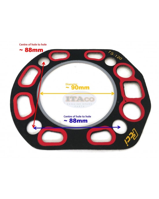 Cylinder Head Gasket 104900-01330 for Yanmar TS120 TS120 Cylinder Water Cooled Diesel Engine Cylinder Head Gasket 104900-01330 for Yanmar TS120 TS120 Cylinder Water Cooled Diesel Engine