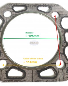 Cylinder Head Gasket 105990-01331 for Yanmar TS230 TS 230 Cylinder Water Cooled Diesel Engine