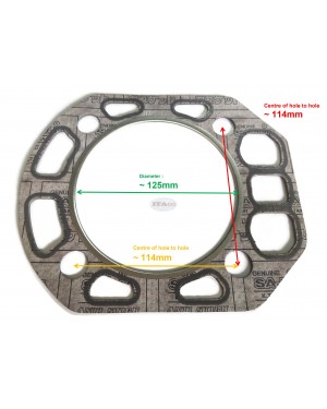 Cylinder Head Gasket 105990-01331 for Yanmar TS230 TS 230 Cylinder Water Cooled Diesel Engine