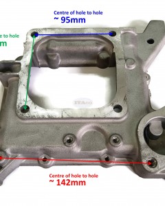 Mount Condenser Hopper Bracket 104207-44300 replaces Yanmar TS60 TS60C Diesel Forklift Engine