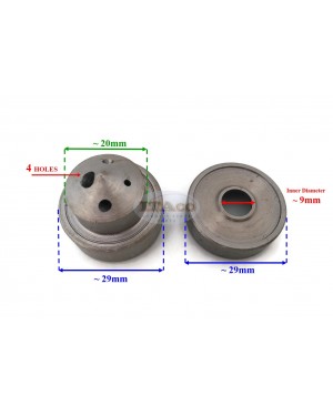 Pre-Combustion Front Chamber 104200-11420 + Rear Chamber 104200-11410 F & R for Yanmar Diesel Tractor TS60 2QM15 R175 Cylinder Head Chinese Motor Engine