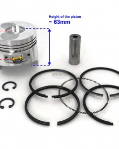 For 70.5mm Bore Chinese 170F 170 F 4.5HP Diesel Engine Piston Kit Assy Ring Set Oversize 0.50 020