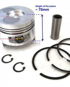 For 79.00mm Bore Chinese 178F 178 F 6HP Diesel Engine Piston Kit Assy Ring Set Oversize 1.00 040