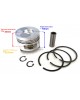 For 78.25mm Bore Chinese 178F 178 F 6HP Diesel Engine Piston Kit Assy Ring Set Oversize 0.25 010