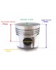 Piston 11111-2111-0 replace Kubota RK50 RV50 DV8 Water Cooled Diesel Tractor Engine DT7 72MM