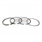 Piston Ring Rings Set for Yanmar Diesel Chinese Air cooled Motor L40 L40AE 4HP Bore Size 68mm Tractor Engine