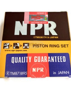 Original NPR Made in Japan Piston Ring Set 105800-22510 for Yanmar Diesel TF155 TF160 TS180 OS 0.25 102.25MM Forklift Tractor Engine