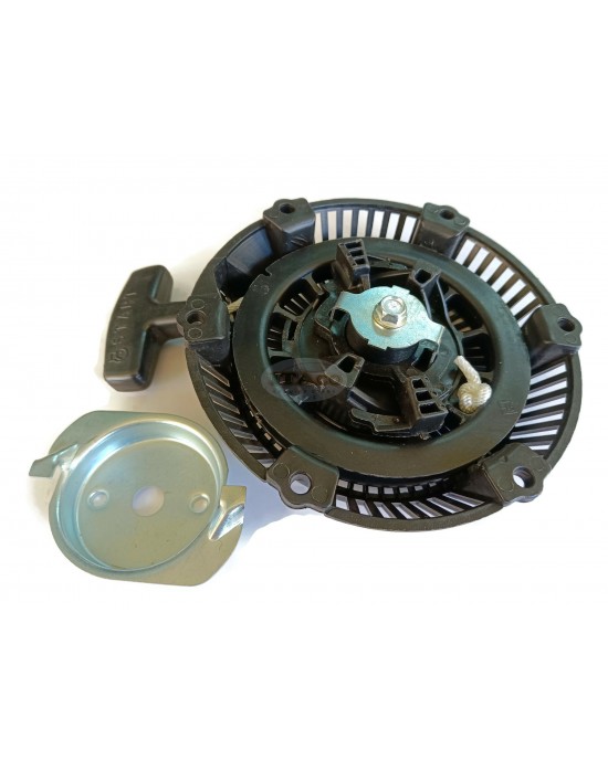 Recoil Rewind Pull Starter Assy with Metal Cup Pulley KS20060AD Compatible For Mitsubishi GM82 GM082 Chinese 152F 154F 156F 2.5HP 80cc 81cc 4 Stroke Lawnmower Engine