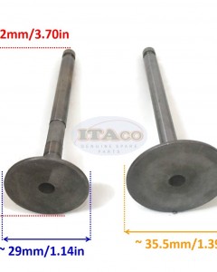 For Yanmar Diesel L75 L90 L100 Chinese 186F 186FA 114650-11100 114654-11100 Intake Suction Exhaust Valve Valves IN EX Assy Motor Generator Engine