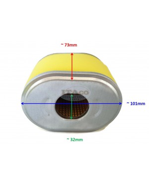 Air filter air cleaner ELEMENT Compatible with Honda GX160 & GX200 5.5HP & 6.5HP Stens 100-784 & Oregon 30-404, Rotary 19-6690 Honda17210-ze1-517 generator