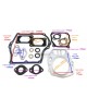 Overhaul O/H Gasket Set Kit Cylinder Head for Robin Subaru EH12 EH12-2 D 2.8HP MT-75 Rammer Trimmer Lawn Mower, Tractor Motor Engine