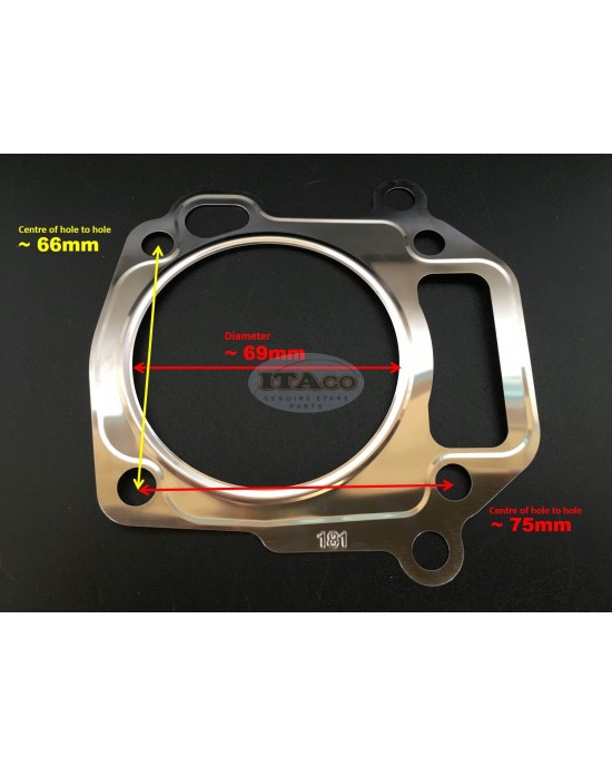 Head Gasket KC66008AA replaces Mitsubishi GM181 GM182 GT600 6HP Lawnmower Motor Engine Head Gasket KC66008AA replaces Mitsubishi GM181 GM182 GT600 6HP Lawnmower Motor Engine