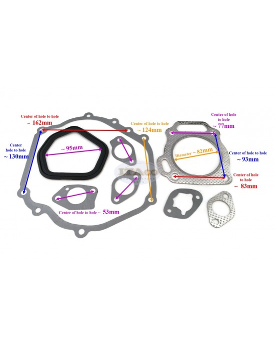 Gasket Set Kit Head Gasket 06111-ZE3-405 06112-ZE3-405, 06111-ZK3-W01, 06111-ZK3-U61 For Honda GX340 11HP Lawnmower Trimmer Motor Engine