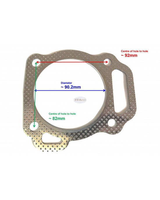Cylinder Head Gasket replace Honda GX420 GX440 190F 407CC 15-16HP 4-6KW Gasoline Lawnmower Engine Cylinder Head Gasket replace Honda GX420 GX440 190F 407CC 15-16HP 4-6KW Gasoline Lawnmower Engine