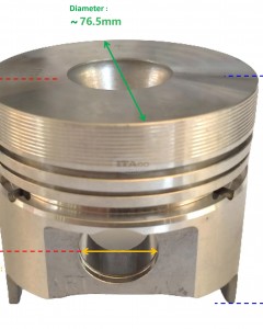 Original OEM Made in Japan Piston 228-23403-13 228-23403-33 43 compatible for Robin Subaru Motor DY30 OS 0.50 Lawnmower Engine
