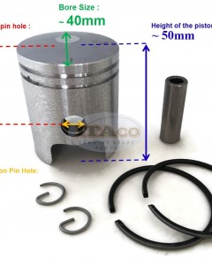 Piston Kit Assy Ring Set Yamaha ET500 ET600A TD300 40mm #2E9-11631-00-A0 Motor Engine
