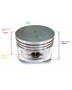 Original OEM Made in Japan Piston 227-23401-03 compatible for Robin Subaru Motor EY20 EY20-3 EH18 5HP STD 67MM Engine