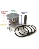 Piston Kit w Ring Set, Pin & Clip Assy Cylinder Parts for Robin EY20 EH18 5HP 67.75mm 4-Stroke Motor Tractor Water Pump Lawnmower Engine Piston Kit w Ring Set, Pin & Clip Assy Cylinder Parts for Robin EY20 EH18 5HP 67.75mm 4-Stroke Motor Tractor Water Pump Lawnmower Engine