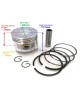 Piston Assy Kit Ring Set Assy For Honda Motor GX160 GXV160 5.5HP GX200 6.5HP Rings Engine size 68MM Lawnmowers Push Trimmers Pressure Washers