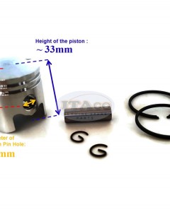 Piston Assy Kolben Ring for Tanaka TBC-210 TBC-225 TBC-230 TBC-232 TBC-240 Brush Cutter Trimmer 31mm Diesel Engine