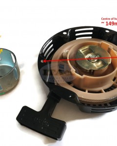 Mitsubishi F154 154F Generator Pull Start Pull Recoil Stater Magneto for 1000W 1200W 1400W 1500W 3HP Generator with F154 Chinese 154F Engine Pull Start Pull Recoil Starter