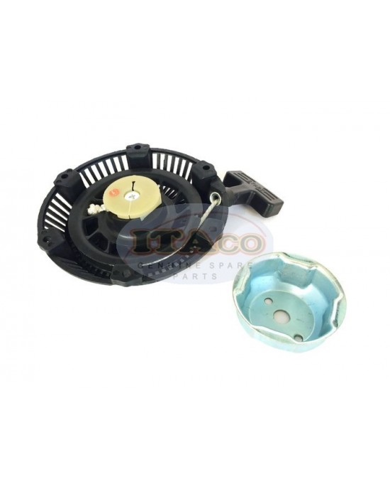 Chinese F154 154F 154 Generator Magneto 6 Bolts 1KW - 1.8KW  2.5HP Engine Pull Start Rewind Recoil Starter Spring Assy Plastic Material