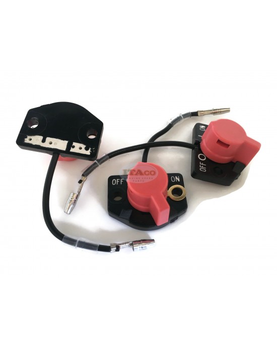 3pcs x StopSwitch Stop Switch ON OFF for Robin Subaru EX13 EX17 EX21 EX27 EX30 Wire 066-00003 066-00004 Motor Lawnmower Trimmer Engine