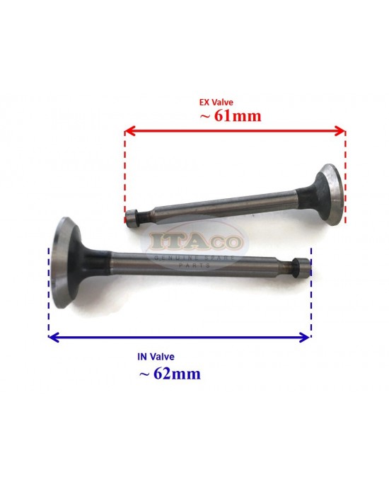 Replacement Intake & Exhaust Valve Valves In Ex 14711-ZE0-010 000 14721-ZE0-000 810 for Honda GX110 GXV120 4HP Lawn Mower Trimmer Motor Engine Replacement Intake & Exhaust Valve Valves In Ex 14711-ZE0-010 000 14721-ZE0-000 810 for Honda GX110 GXV120 4HP Lawn Mower Trimmer Motor Engine