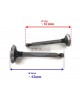 Replacement Intake & Exhaust Valve Valves In Ex 14711-ZE0-010 000 14721-ZE0-000 810 for Honda GX110 GXV120 4HP Lawn Mower Trimmer Motor Engine Replacement Intake & Exhaust Valve Valves In Ex 14711-ZE0-010 000 14721-ZE0-000 810 for Honda GX110 GXV120 4HP Lawn Mower Trimmer Motor Engine