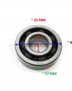 Boat Motor Japan Crank Piston Bearing Brg for Yamaha Outboard 20HP 25HP 30HP C 25 30 6H4 6305C3 93306-305U3 2 stroke Engine
