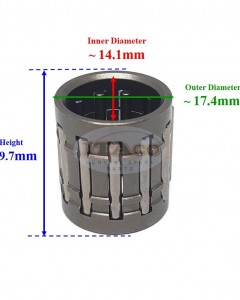 Boat Motor Piston Pin Needle Bearing Brg 350-00042-0 31 16052 for Tohatsu Nissan Mercury Outboard NS M 4HP 5HP 2 stroke Engine