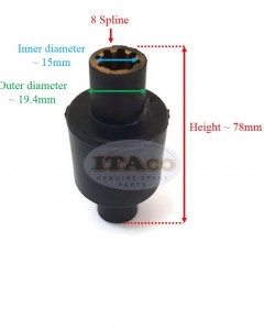 Boat Motor Propeller Prop Bush 84231M 683-45981 for Mercury Mariner Mercruiser Quicksilver Yamaha Outboard 9.9HP 15HP 2-stroke Engine